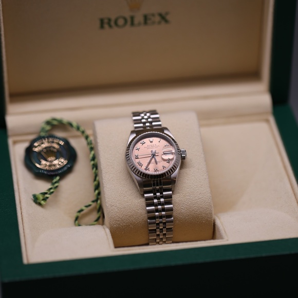 Ladies Rolex Datejust Pink Roman Stainless 26mm main image 5